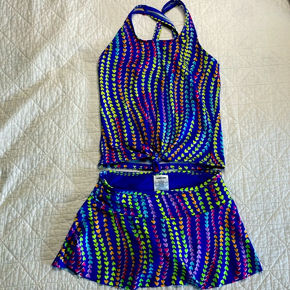 Lands’ End girls 10 tankini, NWOT